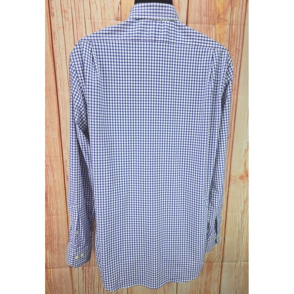Polo Ralph Lauren Mens Performance Purple Check Shirt Large - Picture 2 of 8